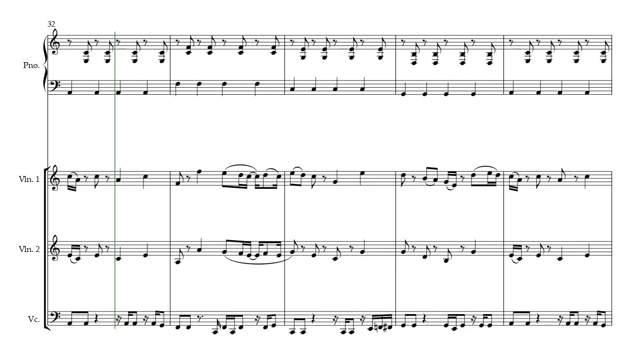 Jason Mraz - I'm Yours | Violin 1, Violin 2, Cello, Piano