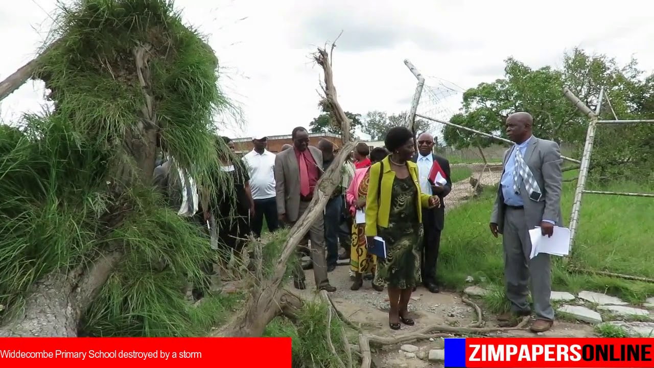 Widdecombe Primary School destroyed by a storm