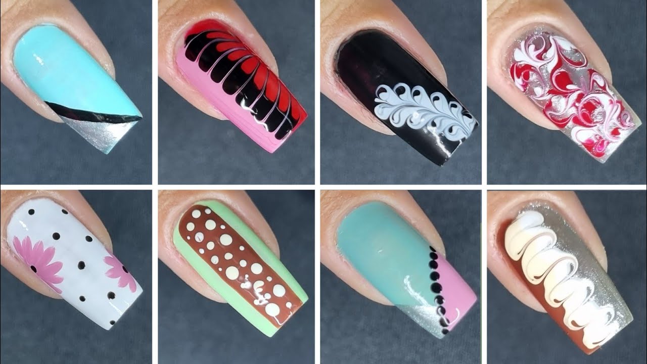 Easy Nailart at Home || Nailart using toothpicks || Nailart within 2 minutes 