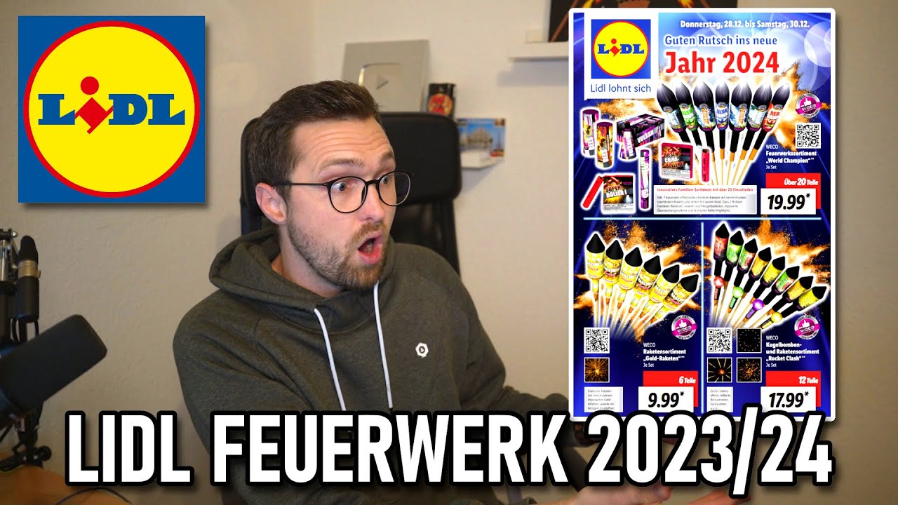 NEUES LIDL FEUERWERK PROSPEKT 2023/24 | Diese PREISE SIND NEU!
