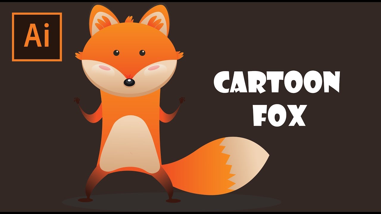 Cartoon Fox tutorial in Illustrator