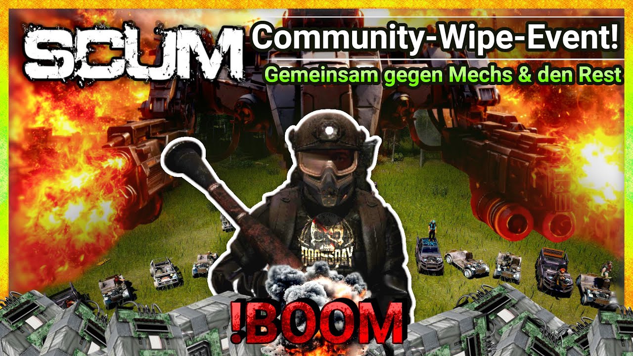 SCUM 🔥 PURE Eskalation: Mechs & Dropships greifen die Insel an, wir BOMBEN zurück! 💣 Community-Event