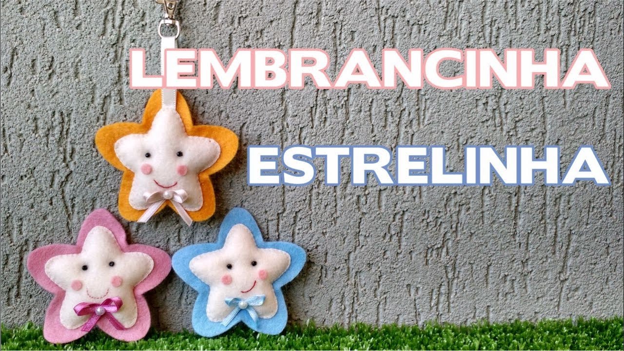 Lembrancinha Estrelinha em Feltro - Passo a Passo