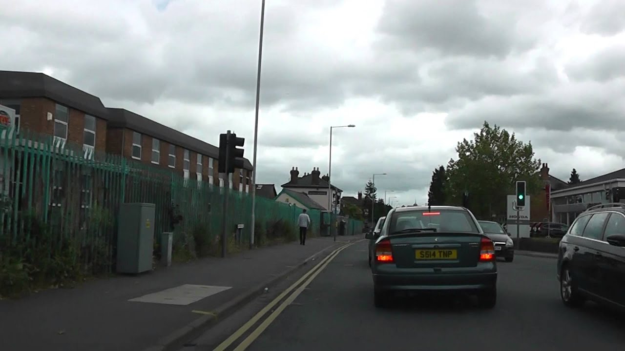 Driving Along Tudor Way, Bromyard Road, St Johns & Tybridge Street, Worcester, UK 22nd June 2013