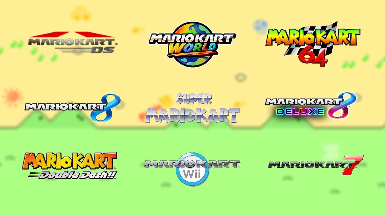 Super Mario Kart Title Screen Mashup || 10 songs! (Mainline)