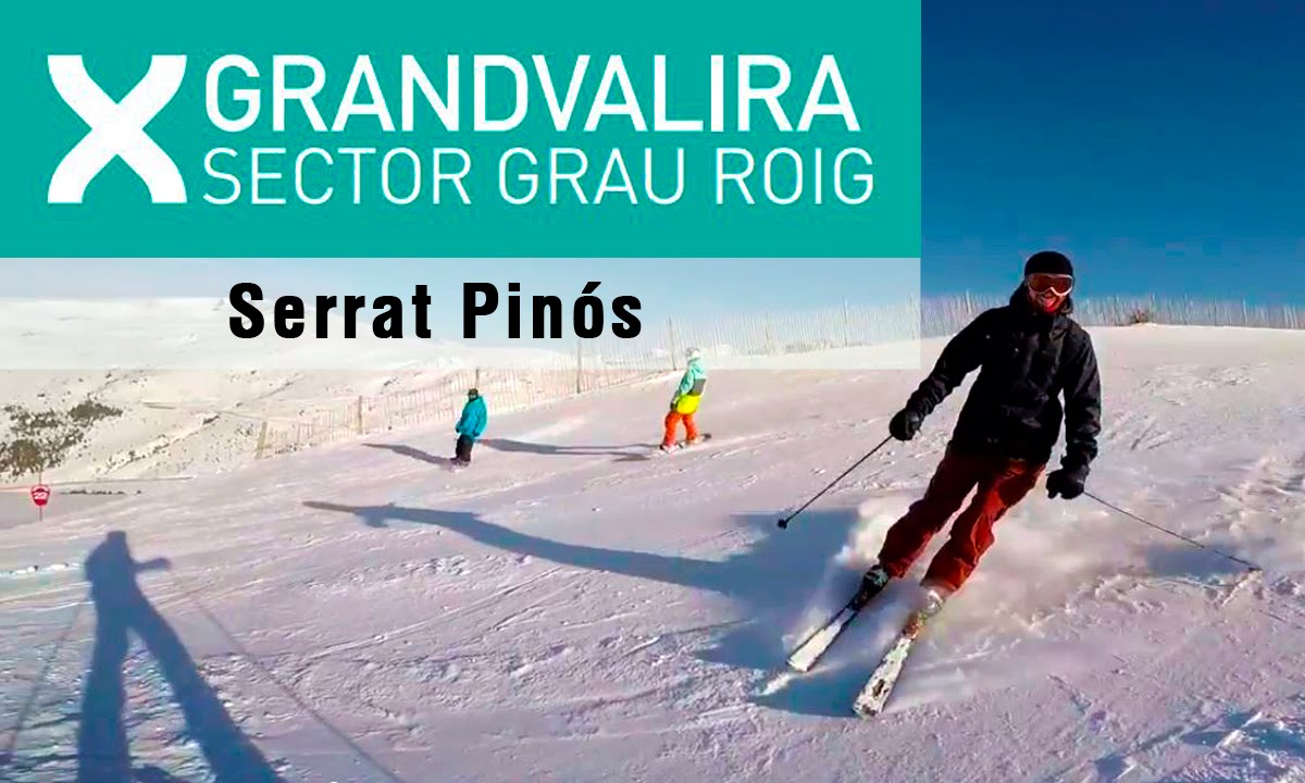 Descenso por Serrat Pinós. Graug Roig, Andorra