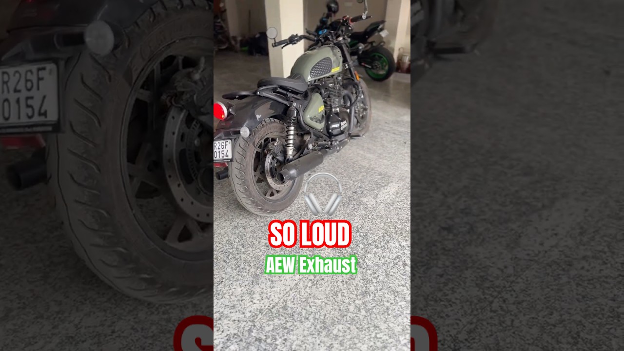 Wait for it - Royal Enfield Shotgun 650 AEW Exhaust Sound #royalenfieldinterceptor #royalenfiled