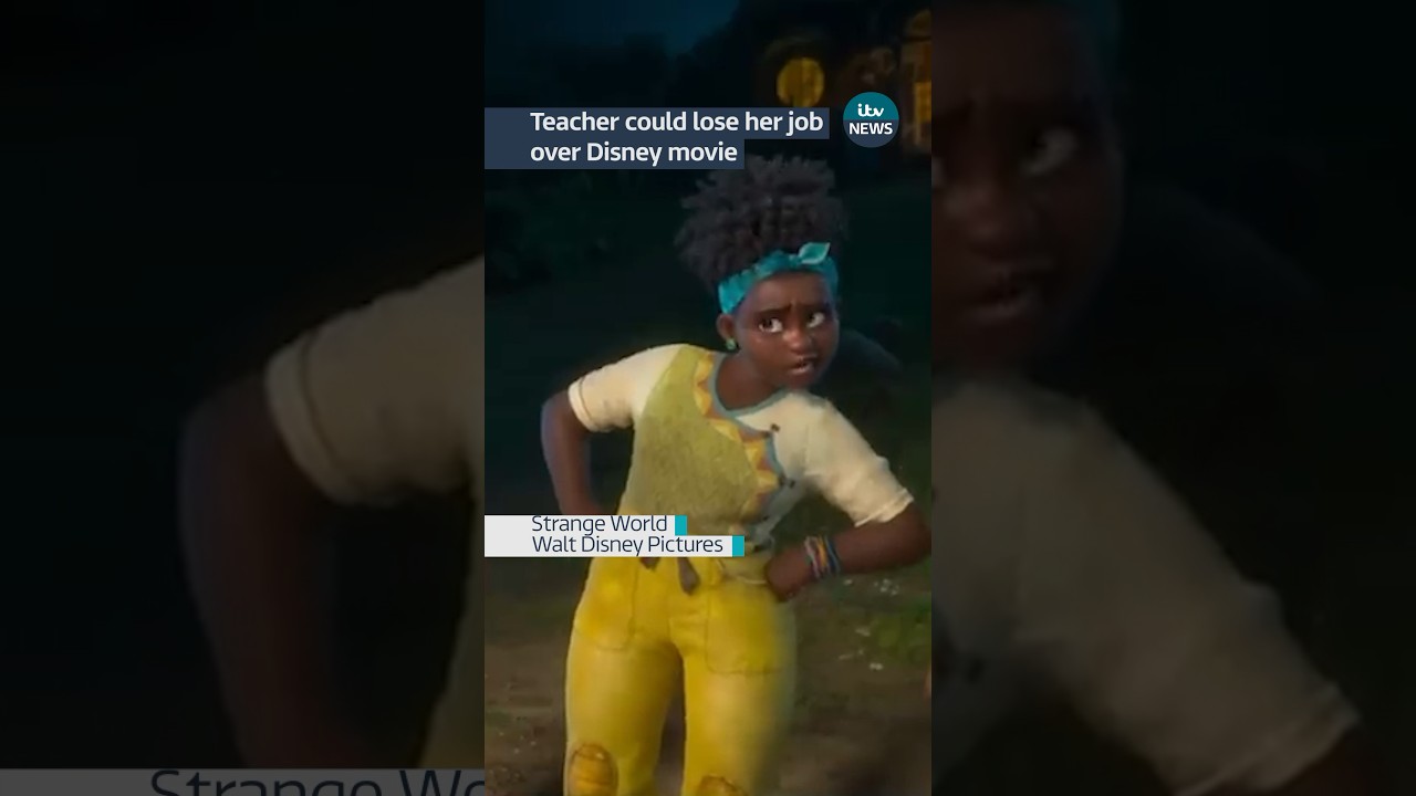 Teacher could lose her job over Disney movie #itvnews #news #florida #lgbt