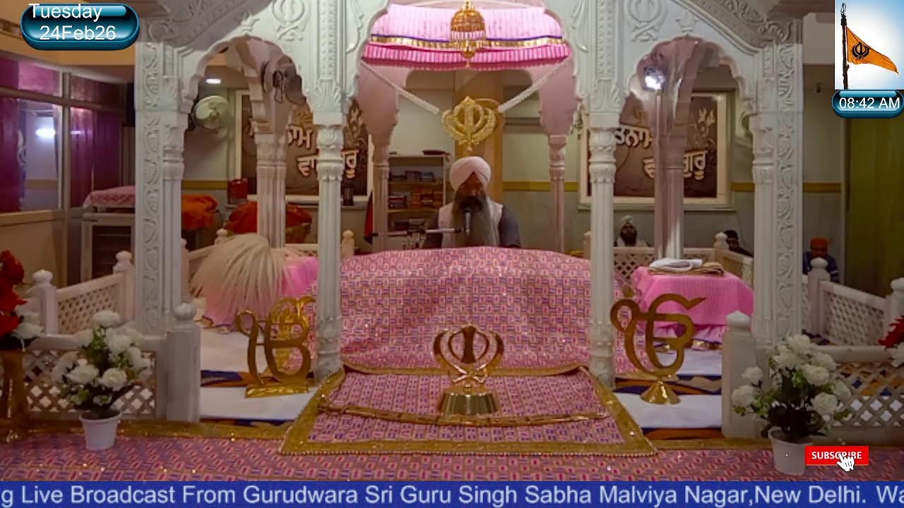 Path  & Kirtan || Gurdwara Sri Guru Singh Sabha Malviya Nagar