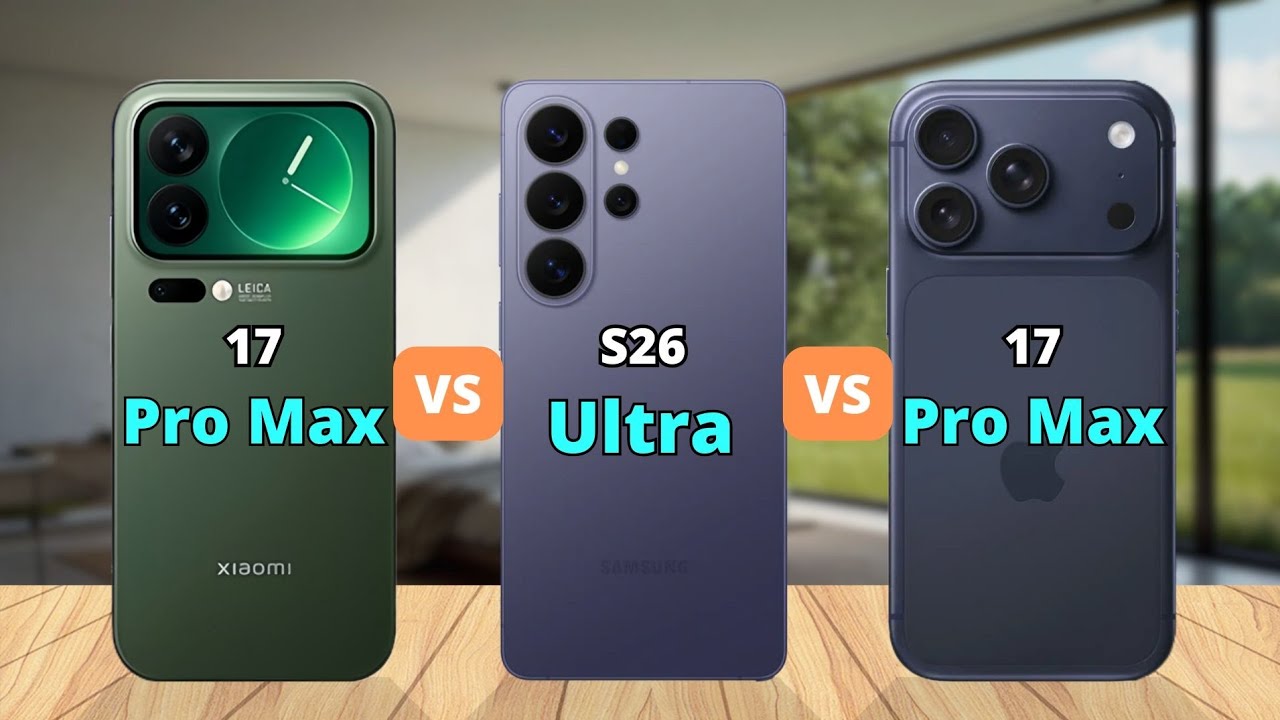 Xiaomi 17 Pro Max vs Samsung Galaxy S26 Ultra vs Iphone 17 Pro Max