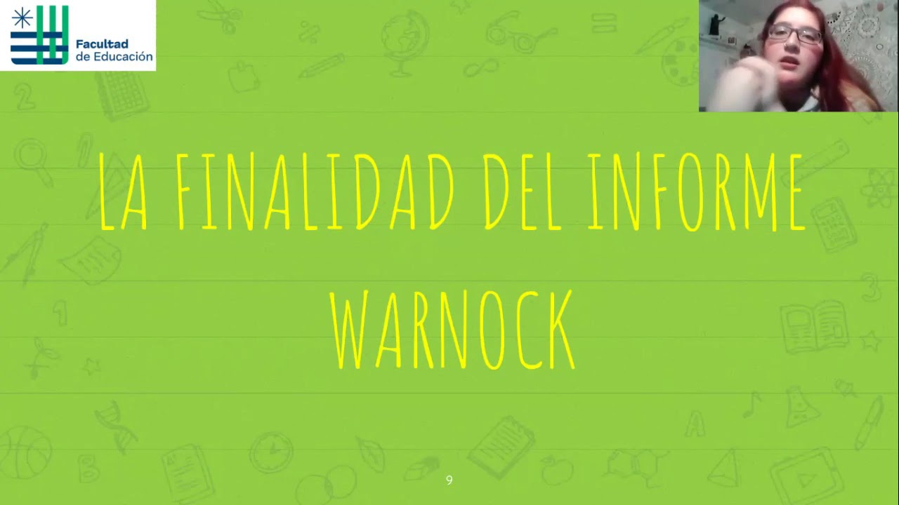 Informe Warnock alumnos UCSH