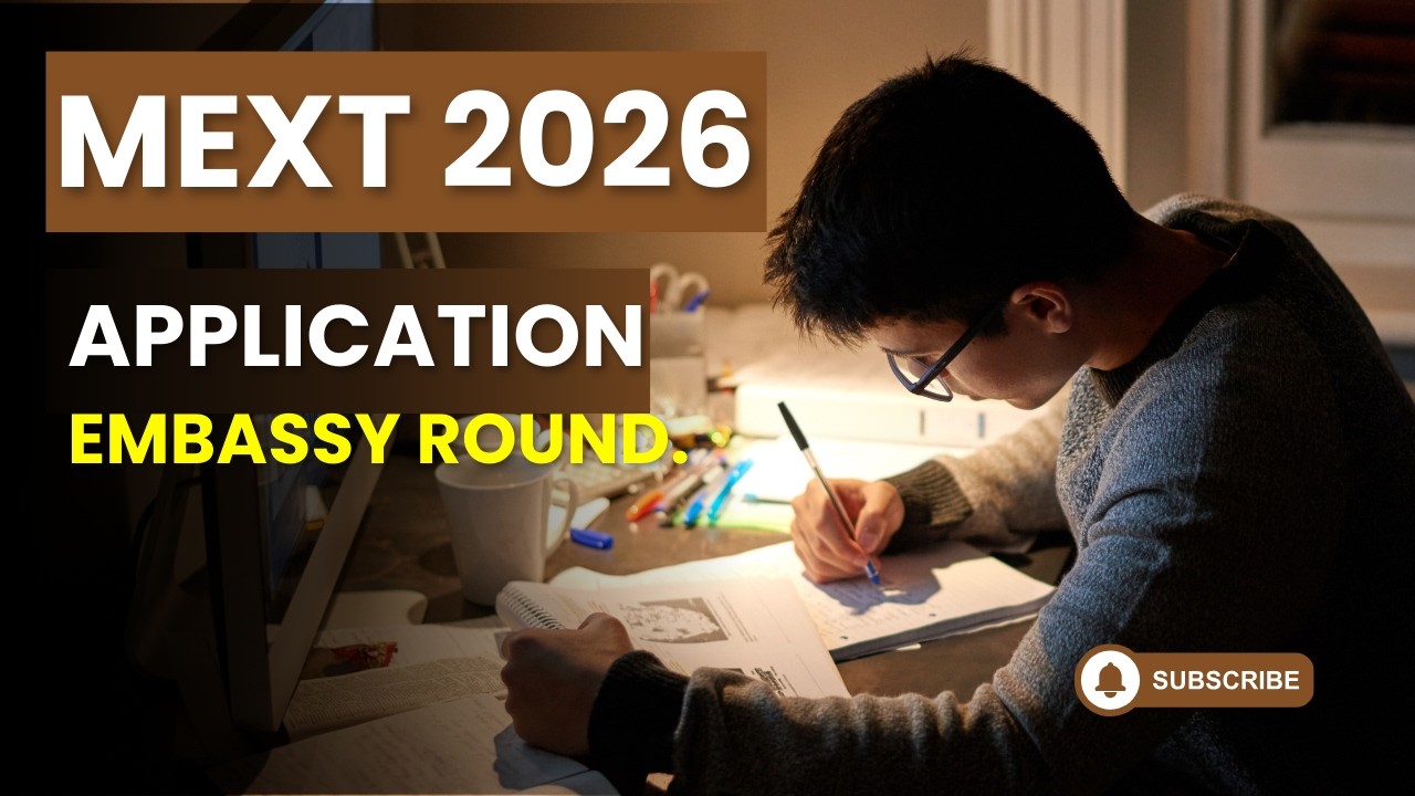 How to fill the Application form for MEXT 2026 Embassy Round | Study in Japan
