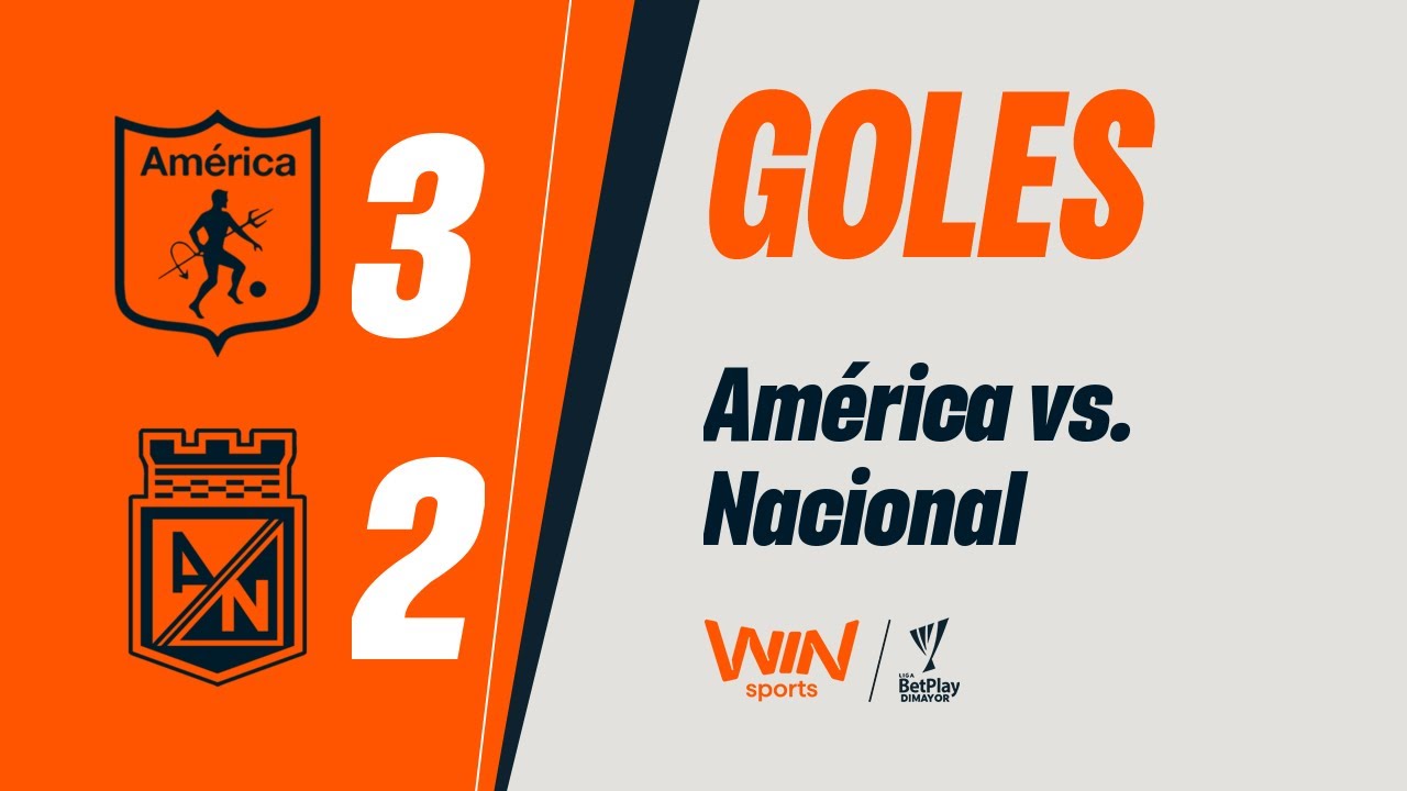 Am&eacute;rica vs. Nacional  (goles) | Liga BetPlay Dimayor 2025-2 | Cuadrangulares - Fecha 6