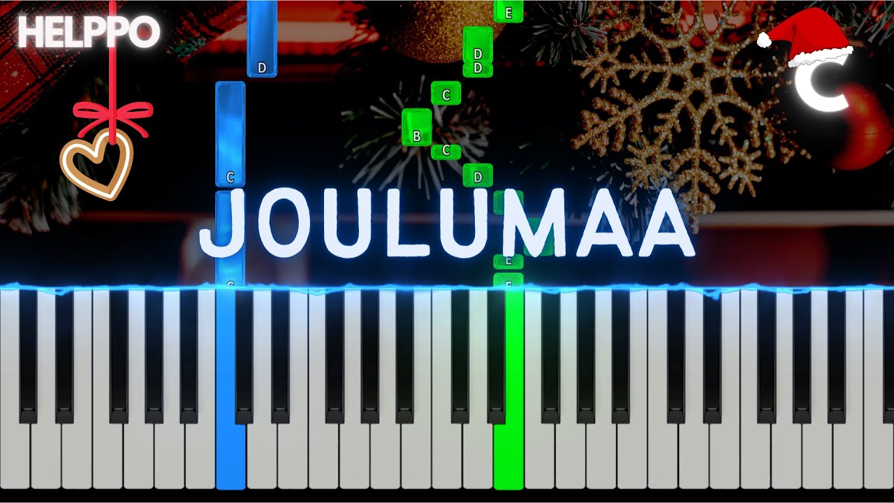 Joulumaa | Helppo Piano Tutorial | Hyv&auml;&auml; joulua! 🎅🏻🎄