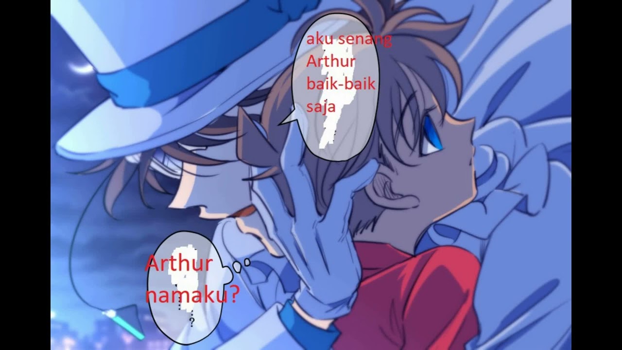 Detective conan doujinshi parody: Kaito Kuroba & Conan Edogawa always kiss each other!! part 1