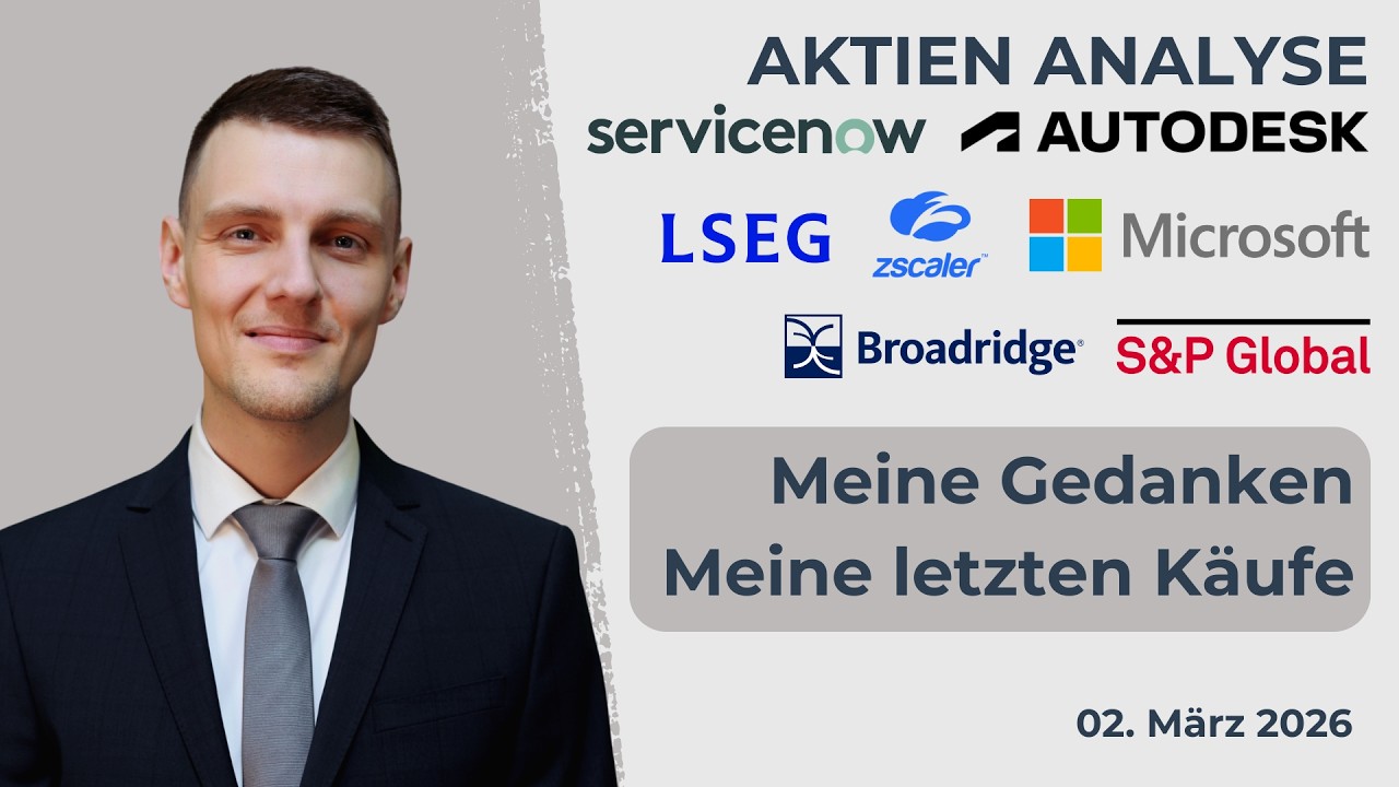 Microsoft Aktie, ServiceNow Aktie, London Stock Exchange Aktie, S&P Global Aktie, Aktienkäufe