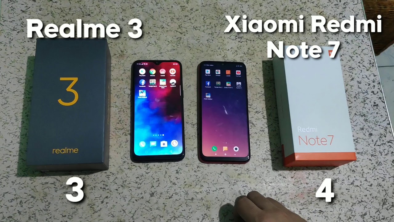 Xiaomi Redmi Note 7 vs Realme 3: Speed Test