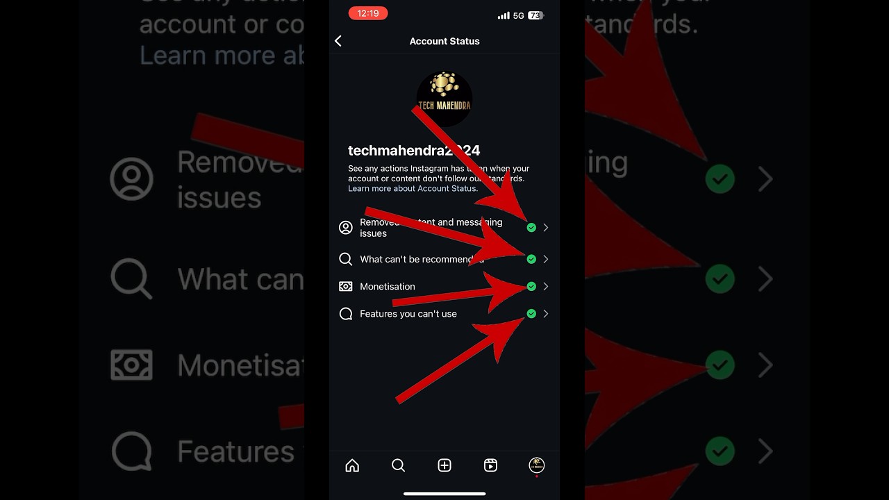 Instagram account status kaise check kare || How To Check Your Account Status On Instagram #short