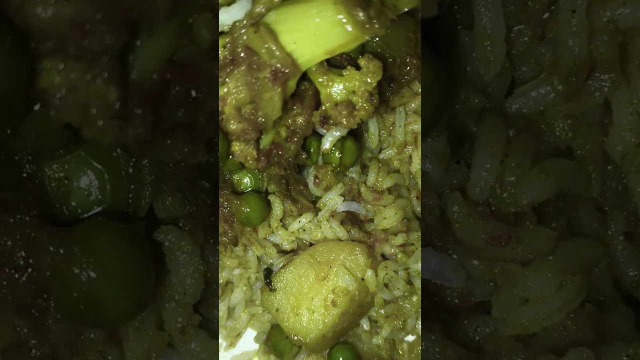 #Aloo gobi matar ka sabji# #with rice# 🍚🌾🍚🌾🍚🥗🫜🥗  subscribe my youtube channel video ♥️✨🫶♥️