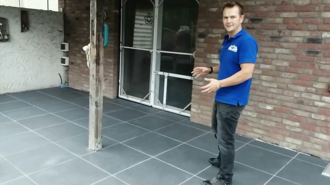 Terrassenplatten Verlegung auf Beton Folge 11