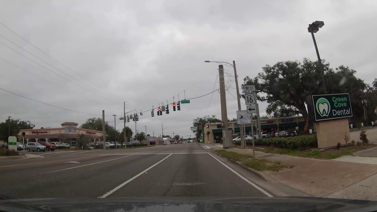 Driving through Green Cove Springs, Florida