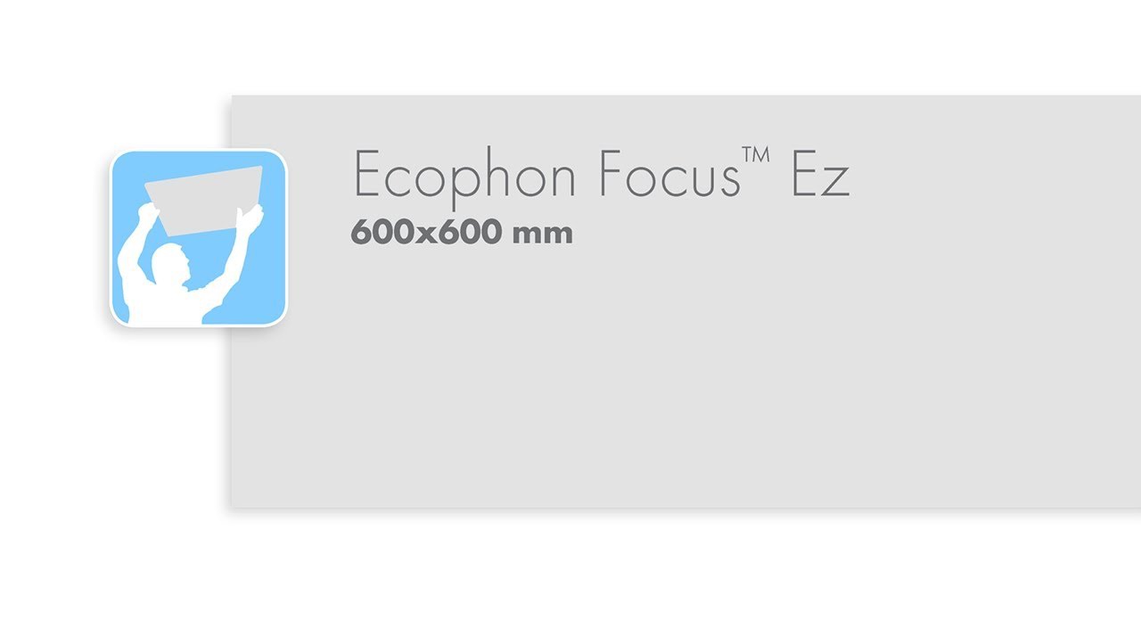 Ecophon Focus™ Ez 600x600 mm installation