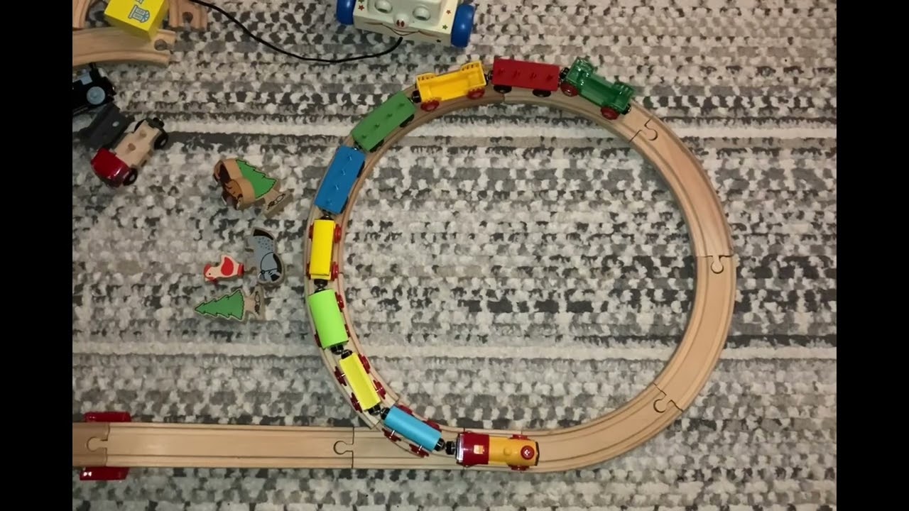 Growing Train Fun. How big can the train grow? Will it stick? #fun #shorts #subscribe #brio #trains