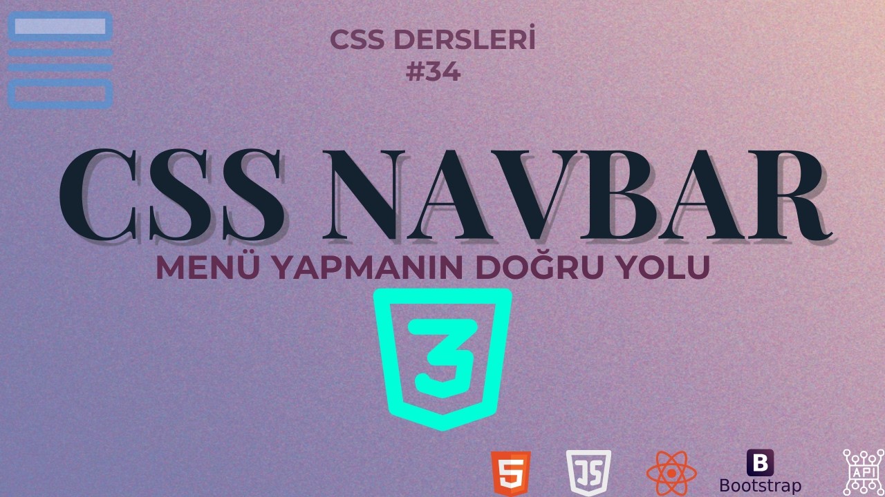 CSS Navbar: Menü Yapısını Doğru Kurmak (CSS Dersleri #34)