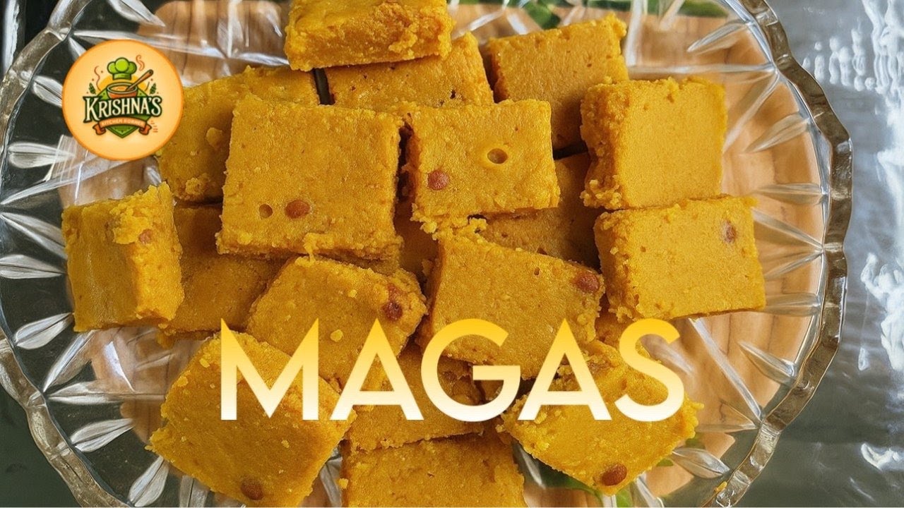 MAGAS (TRADITIONAL BESAN BURFI ) RECIPE ! TRADITIONAL GUJARATI SWEETS |