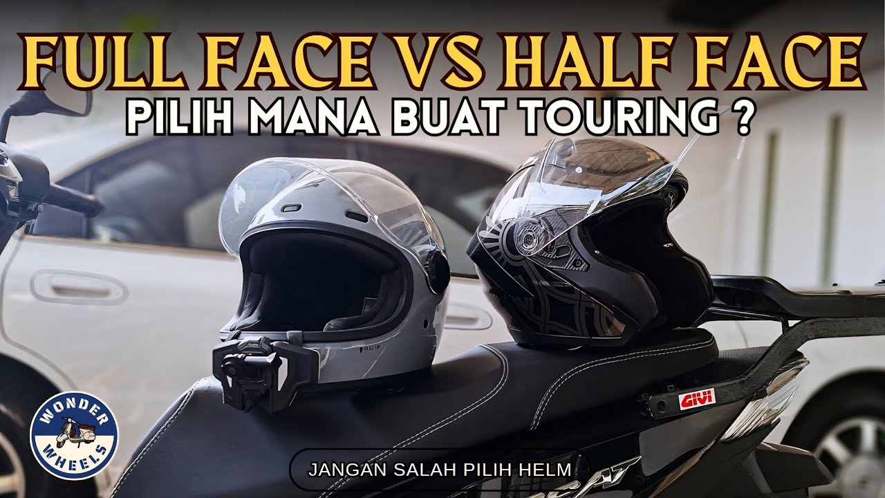 HELM BUAT TOURING, MENDING FULL FACE ATAU HALF FACE❓️