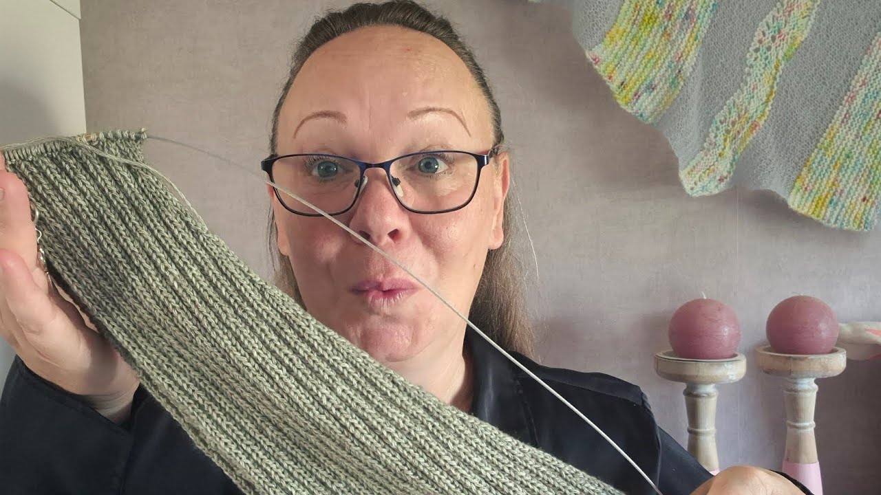 The Woolly Knitter brei en haakvlog 66: poging tig...de alex scarf en een mooie test op de naalden
