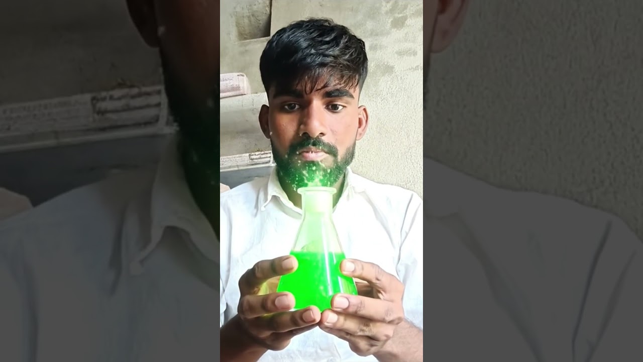 हरी केमिकल का जादू 😲 | Science Experiment Short | Viral