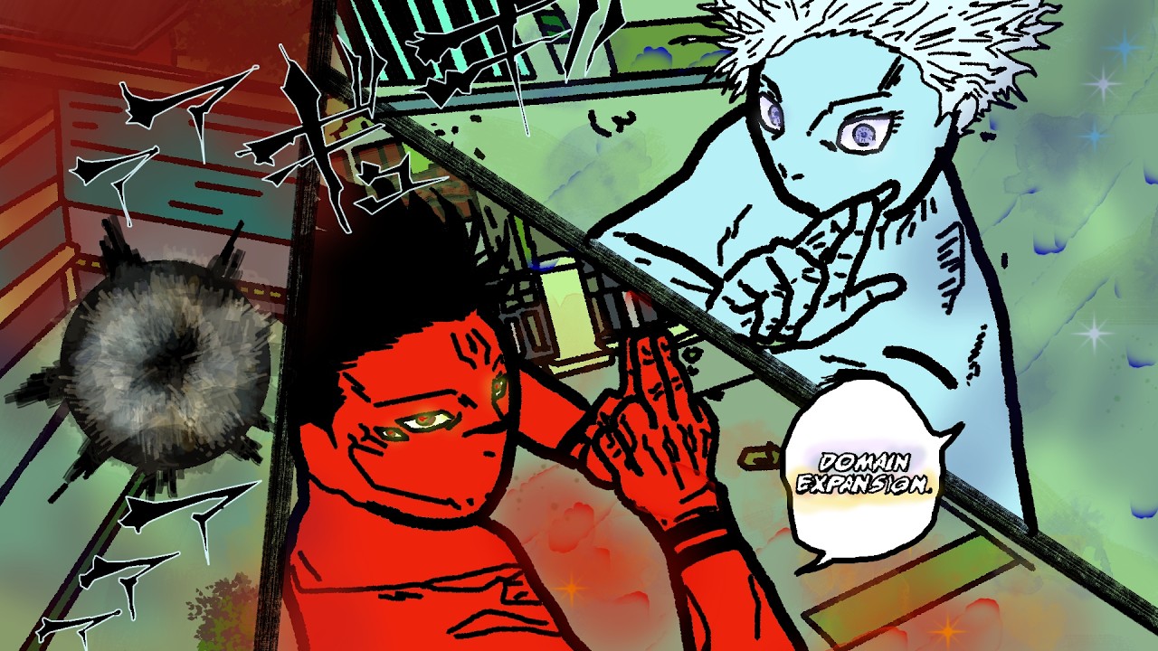GOJO vs SUKUNA Stick Fight! | JJK Chapter 232 Animation - Flipaclip
