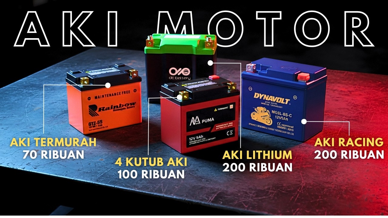 ANTI SOAK‼️6 Aki Motor Terbaik Termurah 200 Ribuan Kebawah Yang Jarang Di Ketahui ⚡