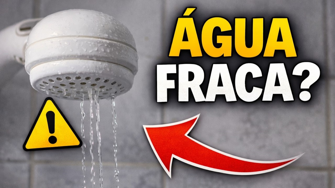Por que o chuveiro da casa não tem pressão de água?