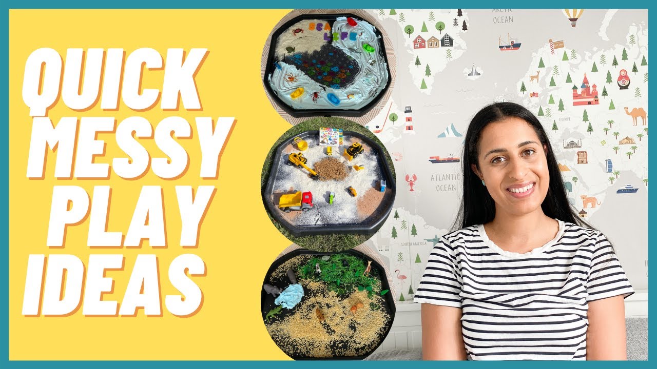 QUICK & EASY MESSY PLAY IDEAS FOR BABIES & TODDLERS | TUFF TRAY IDEAS