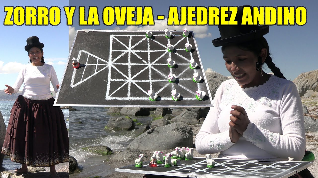 JUEGO DE ZORRO Y LA OVEJA - AJEDREZ ANDINO JUEGO ANCESTRAL - CHOLITA JULIA
