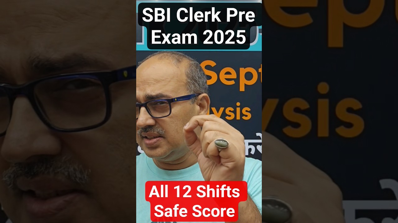 SBI Clerk Pre 2025 | All Shifts All Days Cut-Off Score/Safe Score 🎯🔥 | SBI Clerk Exam Analysis 2025