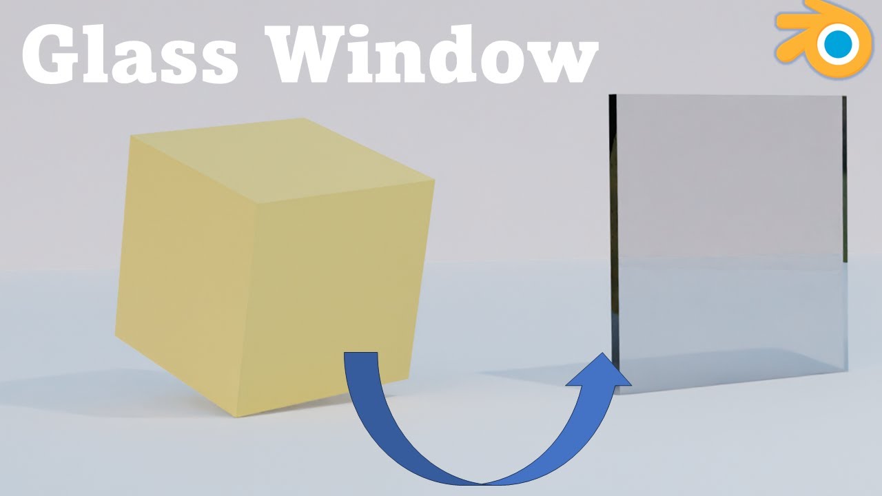 How to design a glass for window in Blender