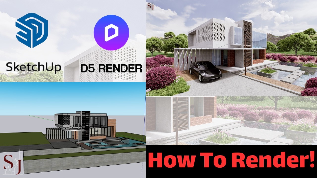 SketchUp to D5 Render | Realistic Villa Exterior Rendering