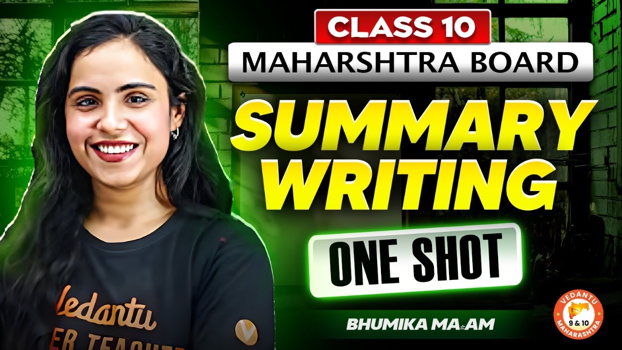 Summary Writing Class 10 One Shot | English Grammar | Maharashtra Board | By Bhumika Mam