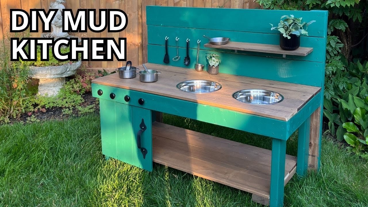 DIY Mud Kitchen // Outdoor Montessori Play for Kids