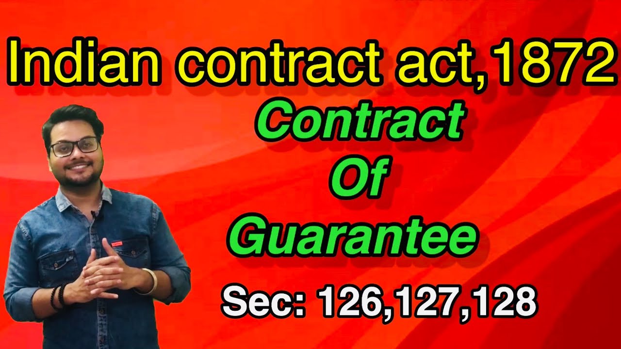 Contract of guarantee| Section 126,127,128 of Indian contract act,1872|Hindi|Chitra law academy