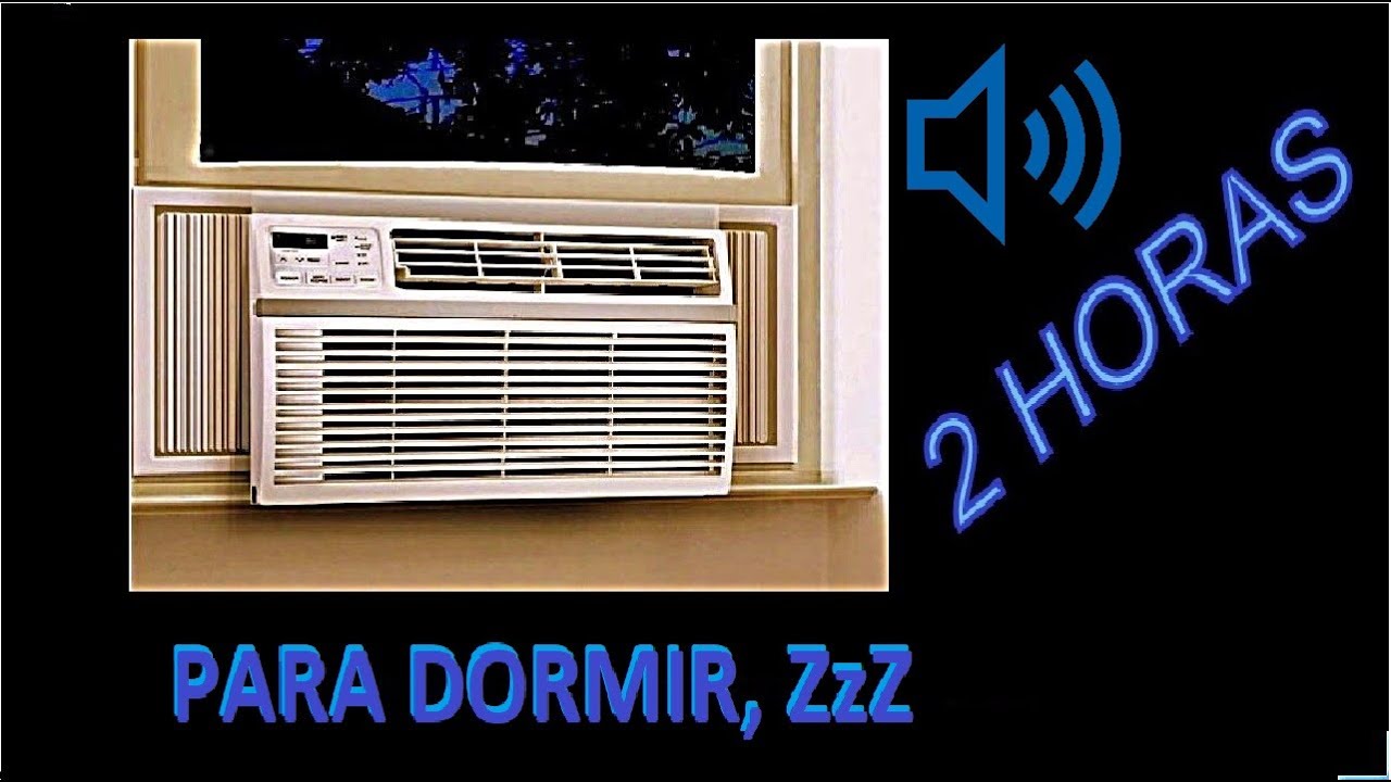 Sonido relajante de aire acondicionado de ventana para dormir