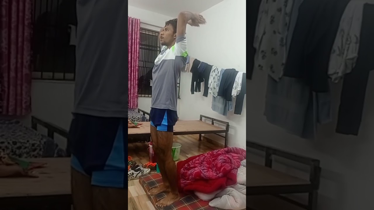 Learn backflip🔥 in room safely || hostel fun❤️ 