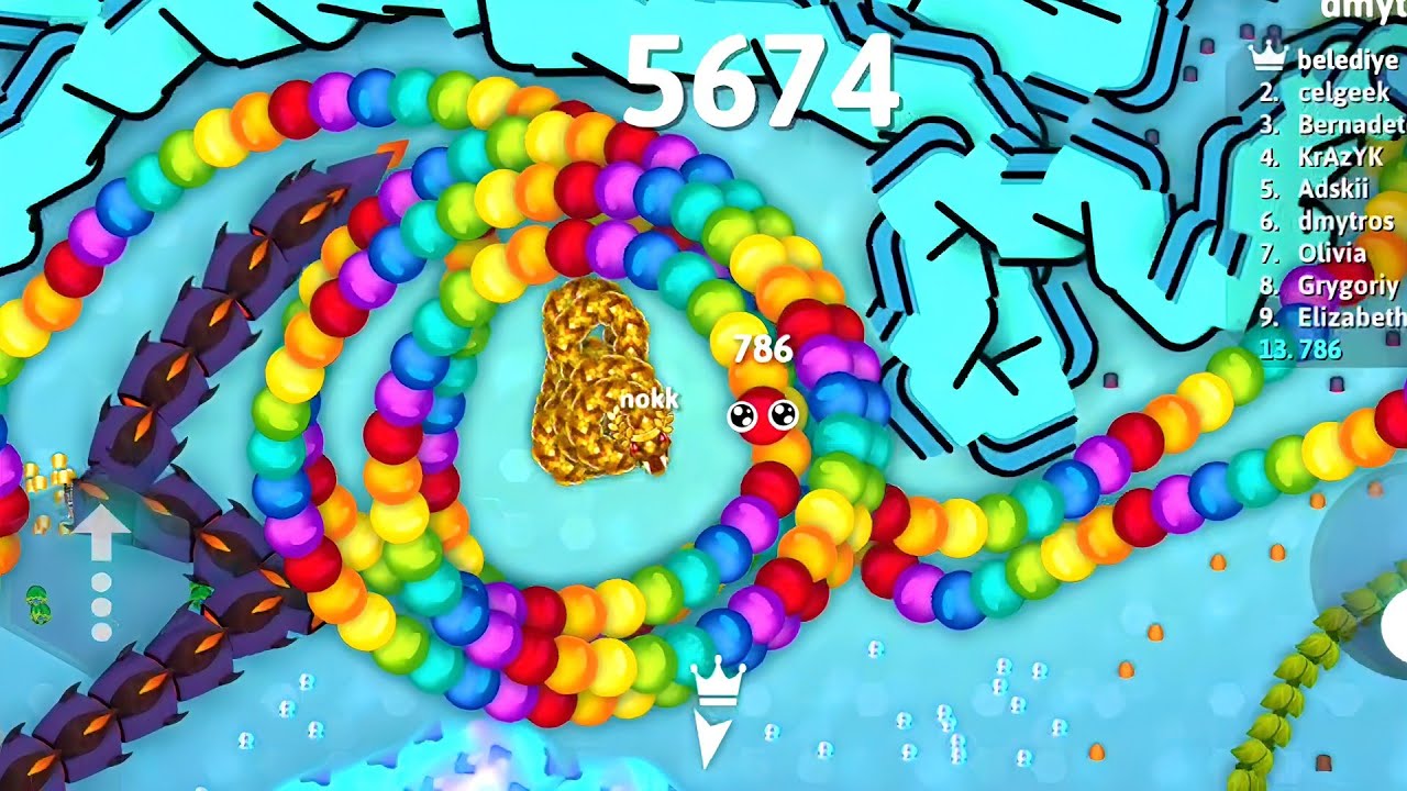 SNAKE IO🐍 RAINBOW BIG SNAKE SKIN V/S 1000 OGGY V/S  FOOD EVENT EPIC SNAKE IO 🐍 BEST/ FUNNY GAMEPLAY!