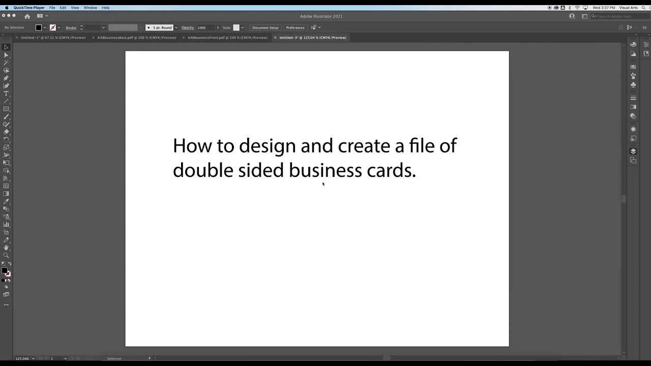 How to create a sheet of double sided business cards.
