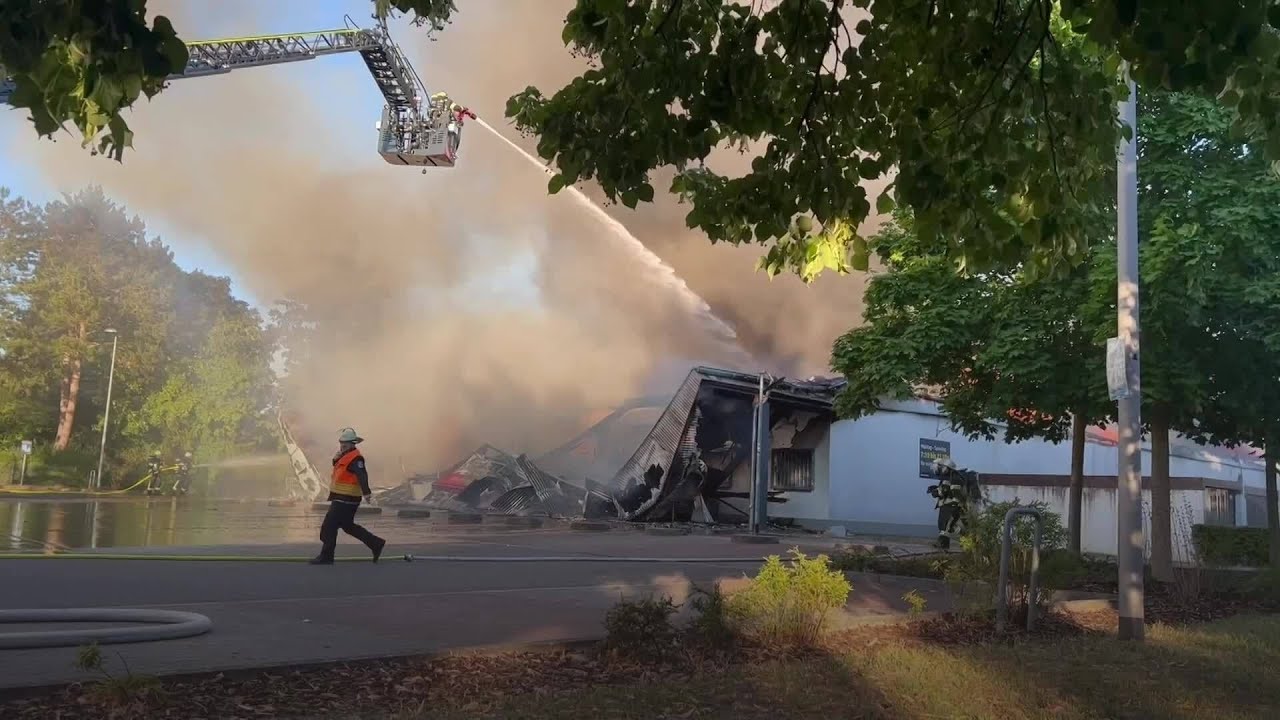 Rüsselsheim: Feuer zerstört Penny-Markt