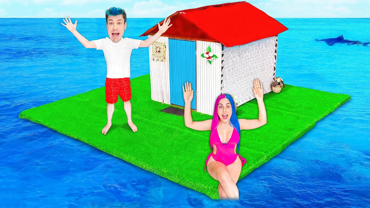 FIZEMOS UMA CASA NA PISCINA!