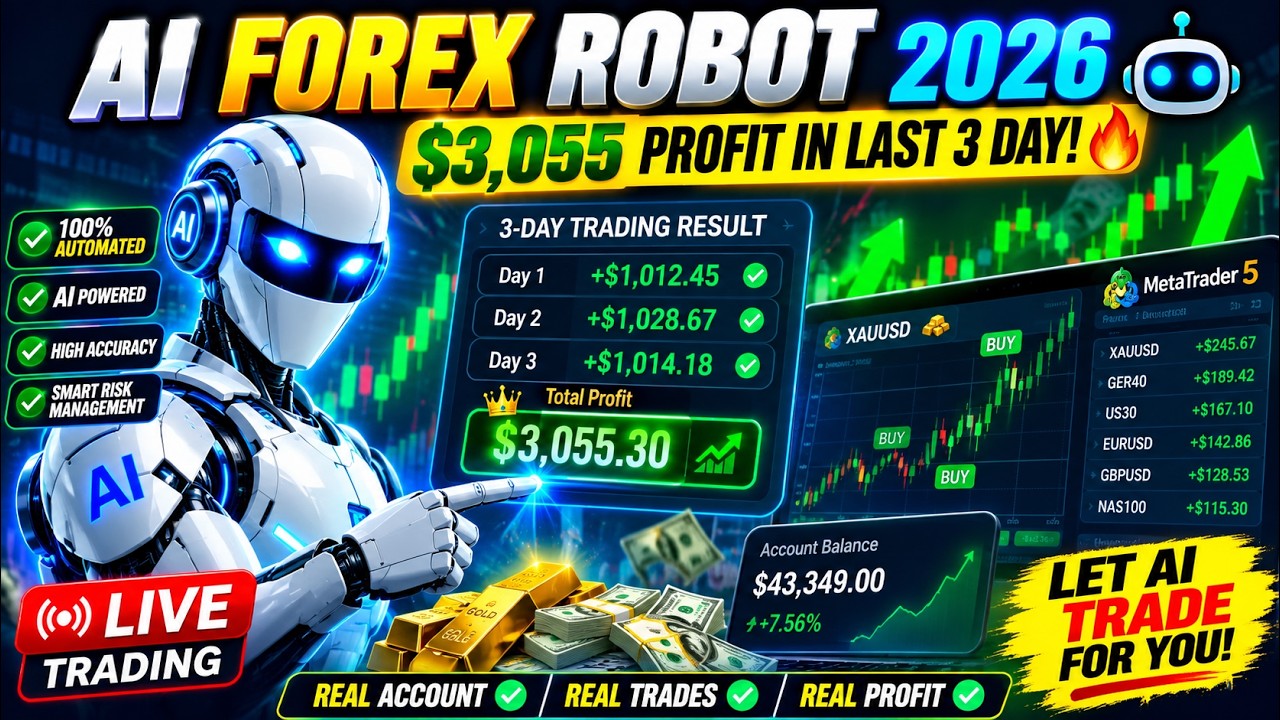 LIVE AI Forex Trading Robot 2026💰$3,055 Profit in Just 3 Days!#forex #trading #success #forextrading